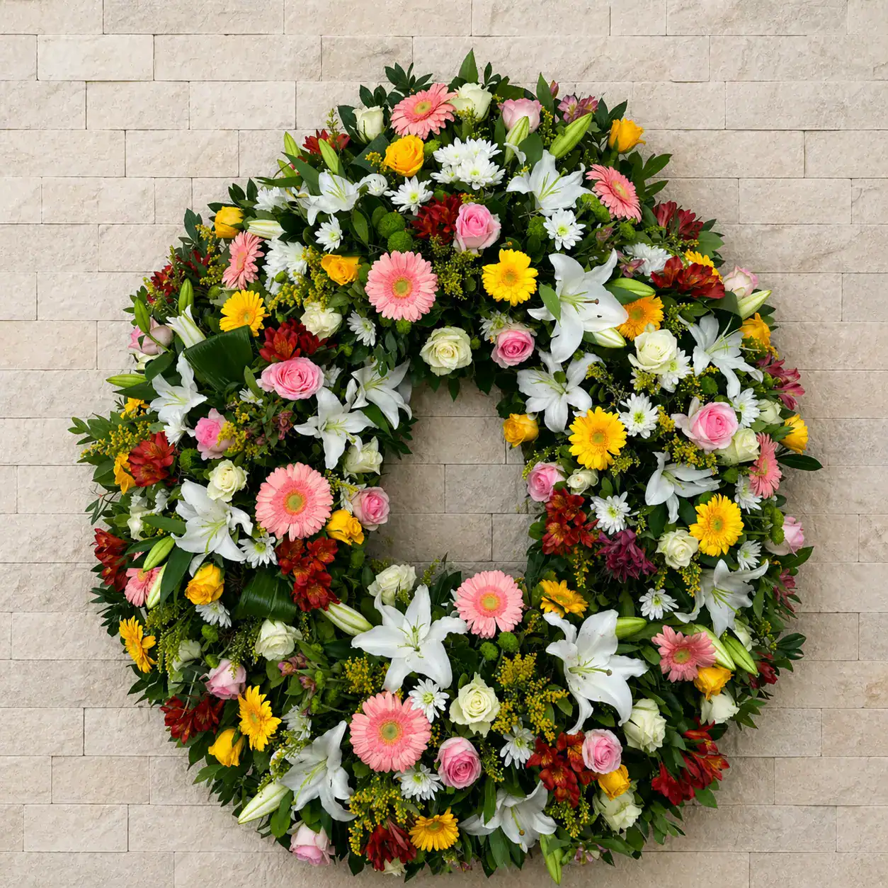 Corona de flores Menasalbas